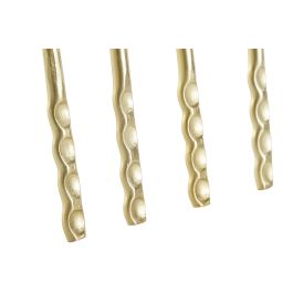 DKD Home Decor Cubertería Dorado Set de 16 Piezas Inox