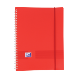 Oxford 400146217 Carpeta de Fundas A4, 30 Fundas, Tapa Plástico, Cierre Goma, Colores Surtidos