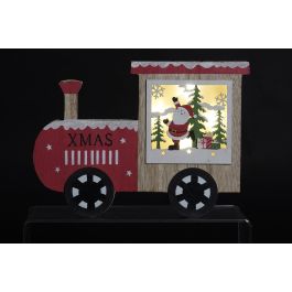 DKD Home Decor Decoración Luminosa de Navidad Tren Tradicional MDF con LED, Natural Rojo, 24x17.5x2 cm, Pilas AA, Pack 6 Unidades DKD Home Decor Decoración Luminosa de Navidad Tren Tradicional MDF con LED, Natural Rojo, 24x17.5x2 cm, Pilas AA, Pack 6 Unidades