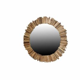 DKD Home Decor Espejo de Pared Alpino Rústico 128x128 cm Natural de Abeto y Cristal con Acabado Envejecido Hecho a Mano y luna 89x89 cm Precio: 216.69000045. SKU: B1HHEHS59C