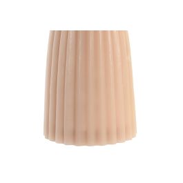 DKD Home Decor Vela Decorativa Urban de Cera, tonos Beige y Terracota, 9x9x18 cm, 533 gramos de capacidad, Set de 6 Unidades
