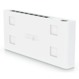 Ubiquiti UISP Switch PoE Gigabit Layer 2, 8 Puertos RJ45 GbE, 1 Puerto SFP 1G, 110W PoE, 24-28VDC, -10 a 50°C, Sin Ventilador para WISP