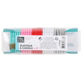 Tom et Zoe Juego de 25 Gomas de Pelo Elásticas para Niñas con Diseños de Gato, Unicornio y Cisne