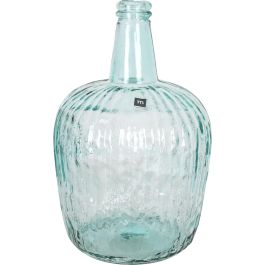 Inde Garrafa Vidrio Rayada 8 L "Apple" Ø 23.5 x 36.8 cm (2 Unidades)