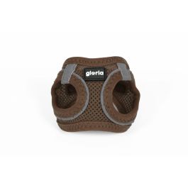 Gloria Air Mesh Trek Star Arnés-Vestido para Perro Ligero Transpirable Refrescante Reflectante Marrón Talla S Cuello 29.4-32.6cm Pecho 41.4-43cm