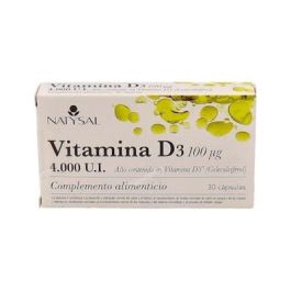 NATYSAL Vitamina D3 4000 UI, 30 cápsulas para absorción de calcio, huesos y sistema inmune normal Precio: 9.9500005. SKU: B15F6A87BT