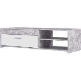 PILVI Mueble de televisión moderno - Hormigón blanco y gris claro - An 120 x P 42,1 x Al 31,8 cm Precio: 89.49999982. SKU: S7176809