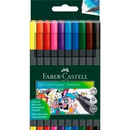 Faber Castell Rotuladores Grip Finepen 0.4 mm, Estuche de 10 Colores Surtidos, Punta Fina, Diseño Ergonómico Precio: 3.58999982. SKU: B1B4NVD53T