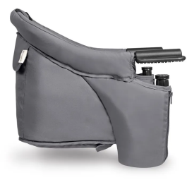 HAUCK Asiento de Mesa Móvil Fix N Sit para Niños de 6 meses a 15 kg, 37 x 42 x 32 cm, Gris Oscuro - AABYJ61345