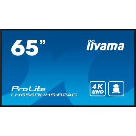 Monitor Iiyama 65" 3840X2160, Uhd, 500Cd/M2, Landscape Portrait, Mm 2X 10W, 3X Hdmi, Usb 2.0 X2, Wifi, Lan, Media Play Usb, Control Lan / Rs232C, Iisignage2 (Cms/Dms),E-Share,Android 11 Os, 24/7,Vesa Mount 400X400 (Soporte Pared Incluido) (Lh6560Uhs-