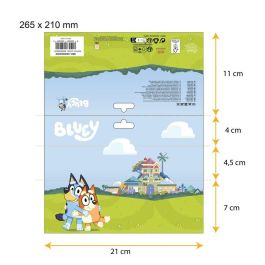 Cerdá Conjunto 3 piezas Bufanda Bluey para niños 3 años Light Blue