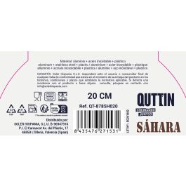 Sartén de aluminio forjado 20 cm M/Soft Full Saha - Quttin (6 Unidades) Sartén de aluminio forjado 20 cm M/Soft Full Saha - Quttin (6 Unidades)