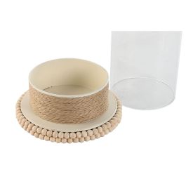Portavela Shabby DKD Home Decor Crudo Marron Claro 17 x 23 x 17 cm Portavela Shabby DKD Home Decor Crudo Marron Claro 17 x 23 x 17 cm