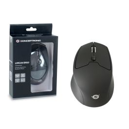 Conceptronic Lorcan02 Ratón Bluetooth 1600DPI Diseño Ergonómico para Diestros