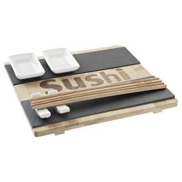 Sushi Oriental DKD Home Decor Natural Negro 22 x 3 x 25 cm Set de 7 Precio: 8.68999978. SKU: S3037272