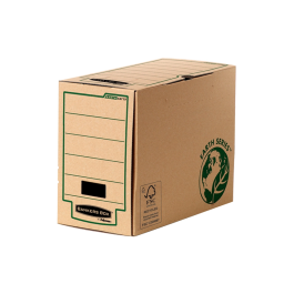 Fellowes Caja archivo definitivo folio cartón reciclado lomo 150 mm certificado fsc