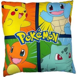 Pokemon POK3700891712842 Cojín Doble Cara Cuadrado de Microfibra - Pikachu y sus Amigos - 40 x 40 cm Precio: 21.49999995. SKU: B1BZGX2W6Y