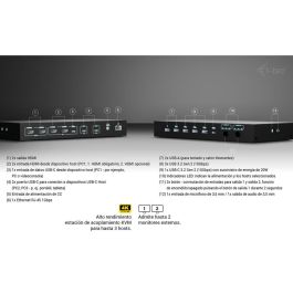 Hub USB i-Tec C31KVMDOCKPDPRO Negro