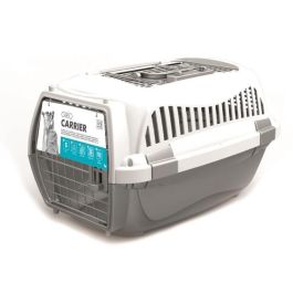M Pets Jaula de Transporte para Perro Talla S, Gris y Blanco, de Plástico Resistente, Ligera y Fácil de Limpiar, para Viajes Seguros Precio: 45.50000026. SKU: B1E6P3CGH5