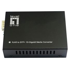 Level One GVT-2051 Convertidor 10GbE RJ45 a SFP+ para Redes de 1000/2500/5000/10000Mbit/s