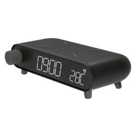 Reloj Despertador KSIX Carga inalámbrica Negro Precio: 18.58999956. SKU: S1905454