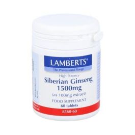 LAMBERTS Ginseng Siberiano 1.500 mg 60 Comprimidos para Estrés y Fatiga. Apto Veganos. Precio: 26.4999999. SKU: B1JE767XGT