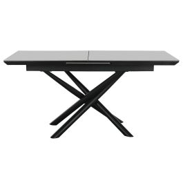 Mesa Comedor Moderno DKD Home Decor Gris Negro 90 x 76 x 160 cm