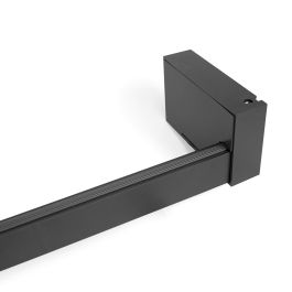 Emuca Barra para armario con luz LED Castor, batería extraible y sensor de movimiento, L1.008mm, Plástico y aluminio, Pintado negro texturizado