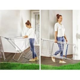 Leifheit 81151 Secadora de Ropa Classic Siena, 18m de Espacio de Secado, Ultraligera y Espaciosa, Gris