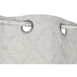 DKD Home Decor Cortina Tradicional Beige Poliester 260 x 260 x 140 cm Jaquard 8 Anillas