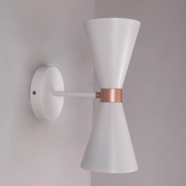 SKD-W1009 Aplique de Pared Kosice con diseño retro y elegante para bombilla LED E27. Ideal para comedor, dormitorio, sala de estar.