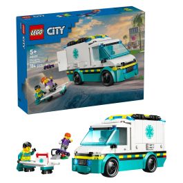LEGO 60451 Ambulancia de Emergencias, Juego Construcción, 184 Piezas, 5+ Años