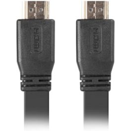Lanberg Cable HDMI Macho Macho V2.0 4K Alta Velocidad con Ethernet, Flat, 18 Gb/s, 5m, Negro