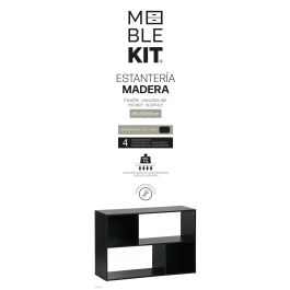 Inde Estantería Cubo/Rectangular 4 Compartimentos Moblekit