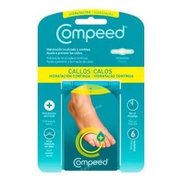 Compeed Apósito para Callos de Hidratación Continua con Gel Activo Hidrocoloide, Alivia Dolor y Protege de Fricción, 6 Unidades Precio: 8.5000003. SKU: S05107887