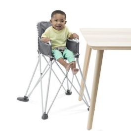BRIGHT STARTS Pop 'N Dine Trona plegable, con bolsa de transporte, portavasos para tableta, funda extraíble y lavable BRIGHT STARTS Pop 'N Dine Trona plegable, con bolsa de transporte, portavasos para tableta, funda extraíble y lavable