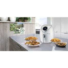 Ariete Freidora de Aire 4616/03 Blanca con Pantalla LCD Táctil, Cocina Saludable con Menos Grasa