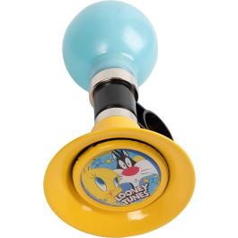 Looney Tunes I168 CZ10966 Bocina de Bicicleta con Diseño Trompeta, Gráficos Coloridos Looney Tunes y Soporte Rápido Looney Tunes I168 CZ10966 Bocina de Bicicleta con Diseño Trompeta, Gráficos Coloridos Looney Tunes y Soporte Rápido