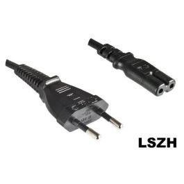 MicroConnect Cable Alimentación EU Tipo C - C7 LSZH, 1.8m para Radio TV y Dispositivos de Entretenimiento del Hogar