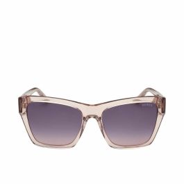Guess Gafas GU00113 57Z - Gafas de sol para mujer, diseño cuadrado, montura beige brillante, lentes degradado violeta, 55 mm Precio: 94.59000034. SKU: B1JVFT3QL2
