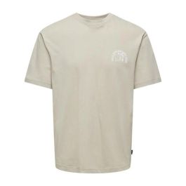 Camiseta de Manga Corta Hombre Only & Sons Onskylan Rlx Icon Beige