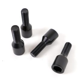 Omp OMPS09611201 Juego de 4 Tornillos Allen M12x1.5 Conico Largo 26 mm Llave 17-19 Color Negro Din 10.9