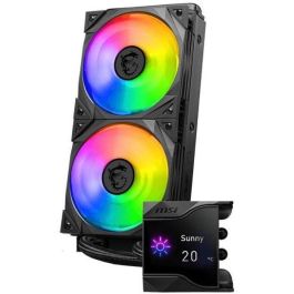 MSI MPG CORELIQUID D240 Kit de Refrigeración Líquida para Procesador, Negro, 2 Ventiladores, Compatible con LGA 1150/1151/1155/1156/1200/1700, AM4/AM5, TR4/sTRX4, 936-6A1611-003