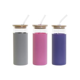DKD Home Decor Botella Scandi Borosilicato y Bambú con Pajita 450ml Surtido de Colores Apto Lavavajillas Pack 12 Unidades Precio: 50.18838. SKU: B1KJCEE39C