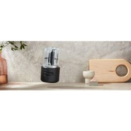 Kitchenaid Picadora Inalámbrica 12V con Batería, Bol 1.18L sin Bisfenol A, Acero Inoxidable, Negro Mate Kitchenaid Picadora Inalámbrica 12V con Batería, Bol 1.18L sin Bisfenol A, Acero Inoxidable, Negro Mate