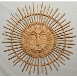 DKD Home Decor Decoración de Pared Tropical Natural Ratán Bambú 2 Unidades 5 x 80 x 80 cm Precio: 66.50000038. SKU: B1JGGDEKGK