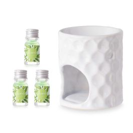 Set Quemador Aceite Esencial Bambú 3x5 ml - Acorde, Cerámica Blanca, 11x19.8x6.5 cm (12 Unidades) Set Quemador Aceite Esencial Bambú 3x5 ml - Acorde, Cerámica Blanca, 11x19.8x6.5 cm (12 Unidades)
