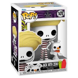 FUNKO Figura POP Disney Pesadilla Antes de Navidad Jack with Zero Vinilo 9cm