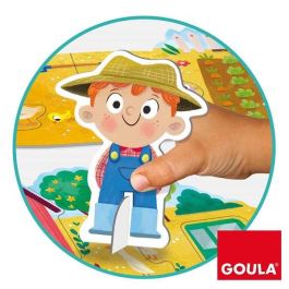 Goula Puzzle XXL Granja 53176 con 17 Piezas y Figuras para Niños +3 Años