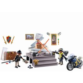 Playmobil 71347 Calendario de Adviento Robo En El Museo con figuras de policía, moto y robot para niños +4 años